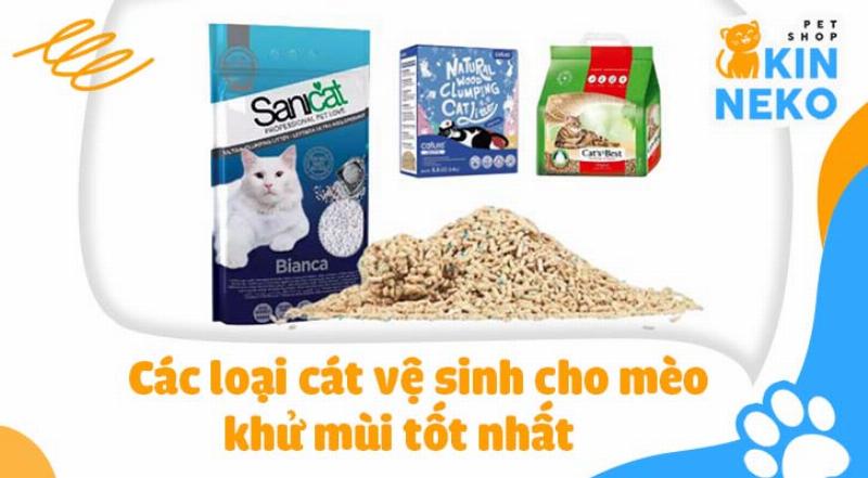 Các loại cát vệ sinh cho mèo