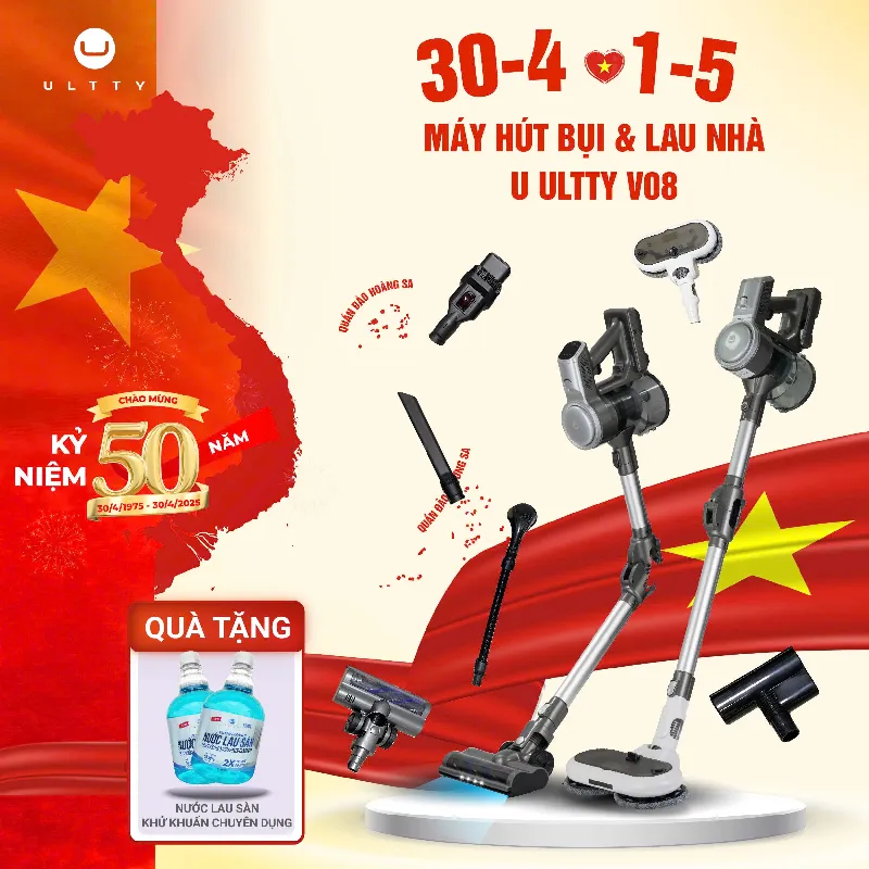 Hinh anh nguoi dang dung cay lan hut bui hoac may hut bui chuyen dung de don long meo tren san nha va sofa