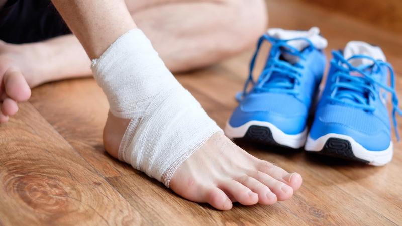 Chó Bị Trật Khớp Chân Sau: Hình ảnh minh họa cách xử lý khi chó bị trật khớp chân sau, bao gồm việc cố định chân và đưa đến bác sĩ thú y.