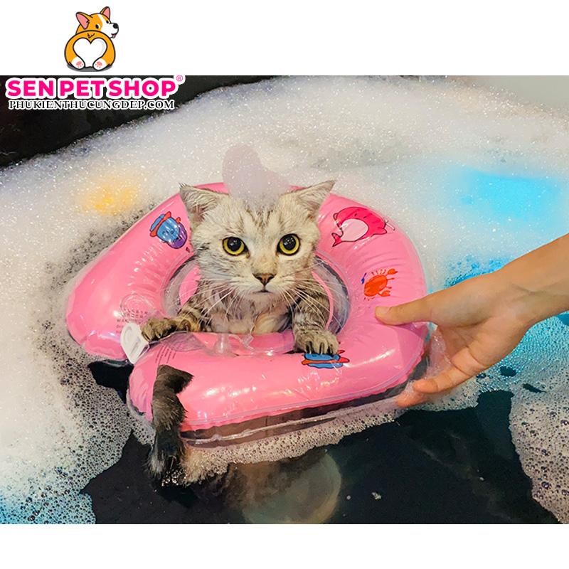 Một người đang nhẹ nhàng sấy khô lông cho chú chó con trong nhà sau khi tắm, sử dụng máy sấy chuyên dụng cho thú cưng